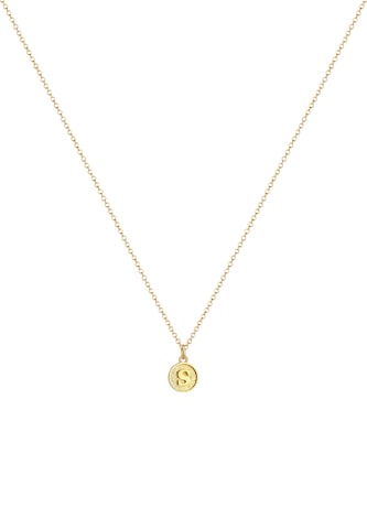 ELLI Necklace 'Buchstabe - S' in Gold