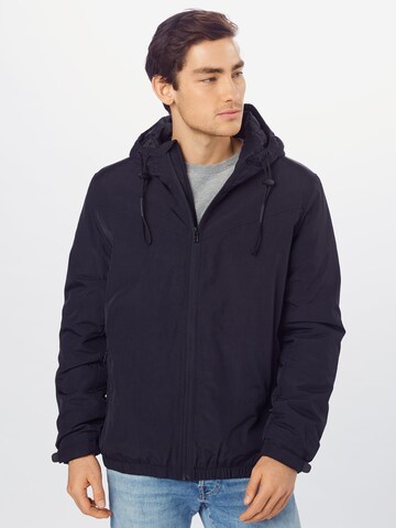 Urban Classics Between-Season Jacket in Black: front