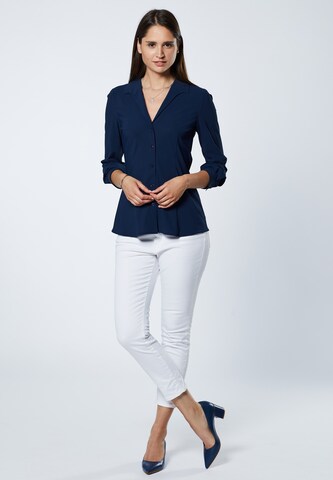 EVITA Blouse in Blauw