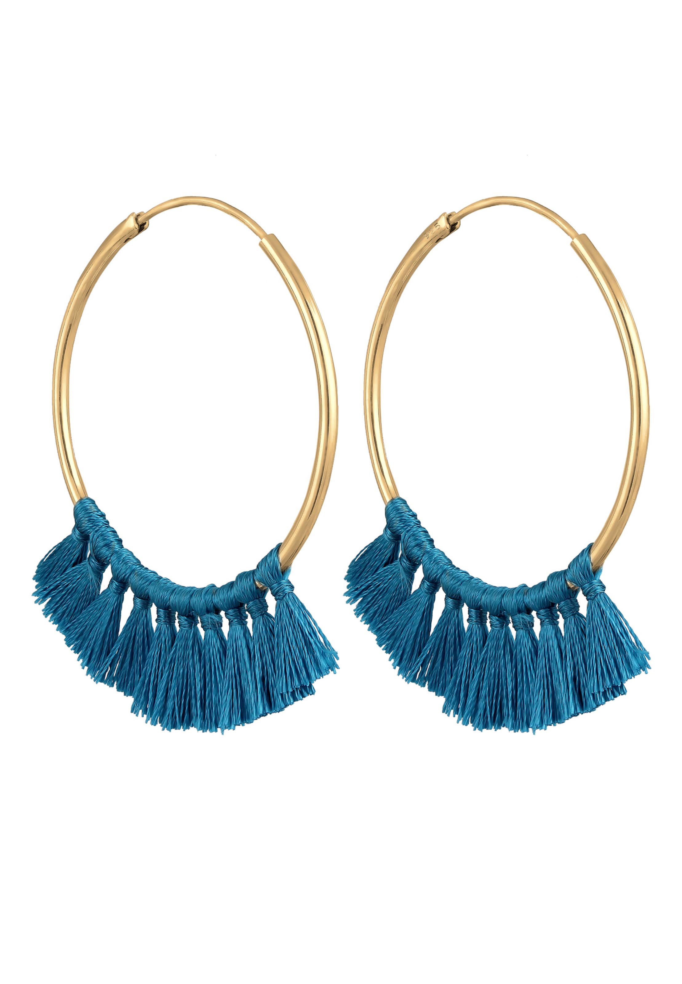 ELLI Ohrringe 'Boho' in Blau