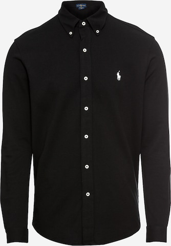 Polo Ralph Lauren Button Up Shirt in Black: front