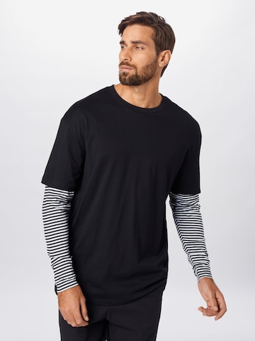 Urban Classics Shirt in Zwart: voorkant