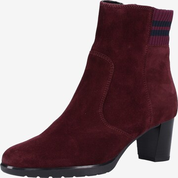 Bottines 'Orly' ARA en rouge : devant