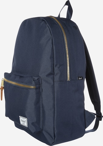 Herschel Backpack 'Settlement' in Blue: side