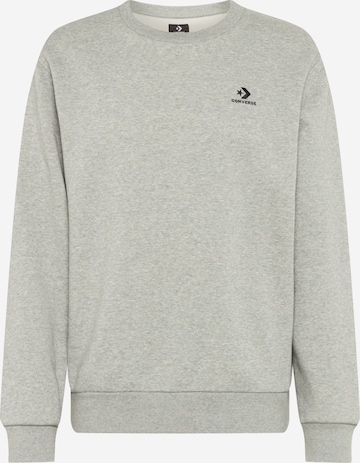 CONVERSE Sweatshirt in Grau: front