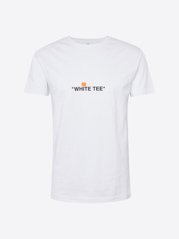 T-Shirt 'White Tee' Mister Tee en blanc : devant