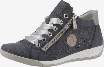 Rieker High-Top Sneakers in Blue: front