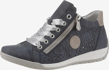 Rieker High-Top Sneakers in Blue: front