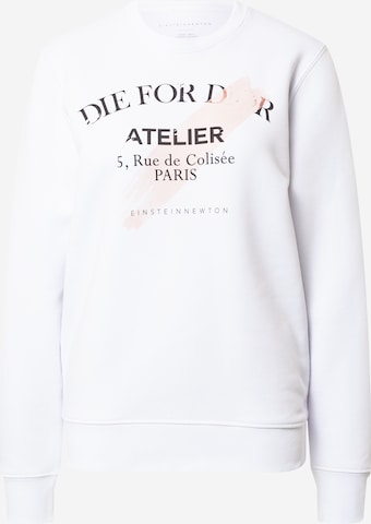 EINSTEIN & NEWTON - Sudadera 'Rose Atelier' en blanco: frente