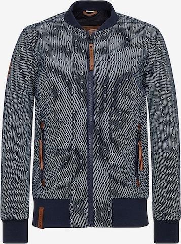 naketano Between-Season Jacket 'Aus meine Dorf' in Blue: front