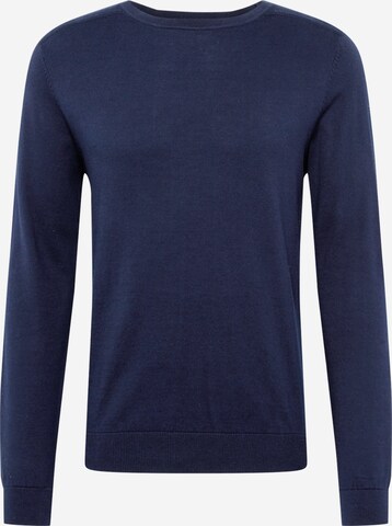 SELECTED HOMME Regular fit Trui 'Berg' in Blauw: voorkant