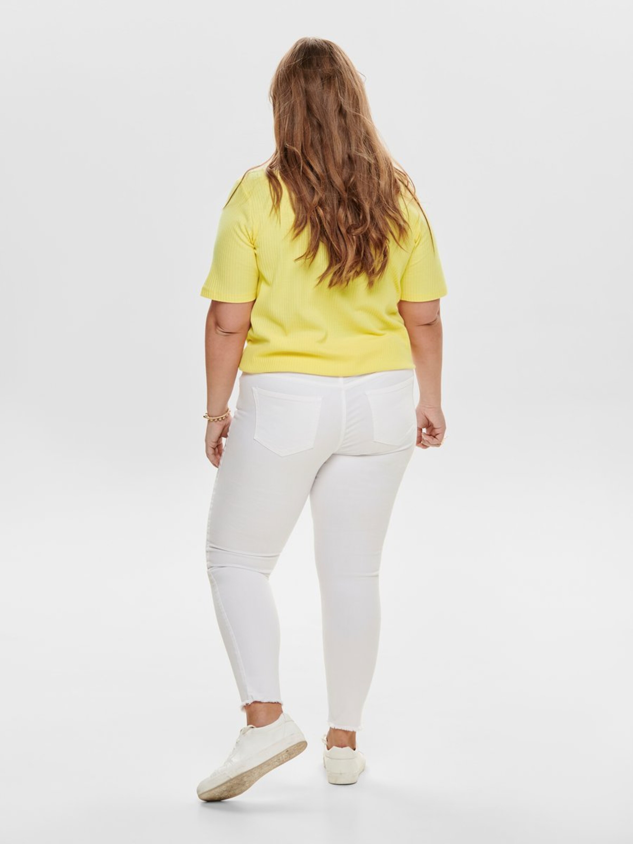 Jeans Jean Willy ONLY Carmakoma en Blanc 