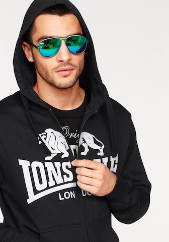 LONSDALE - Casaco em moletão 'Krafty' em preto