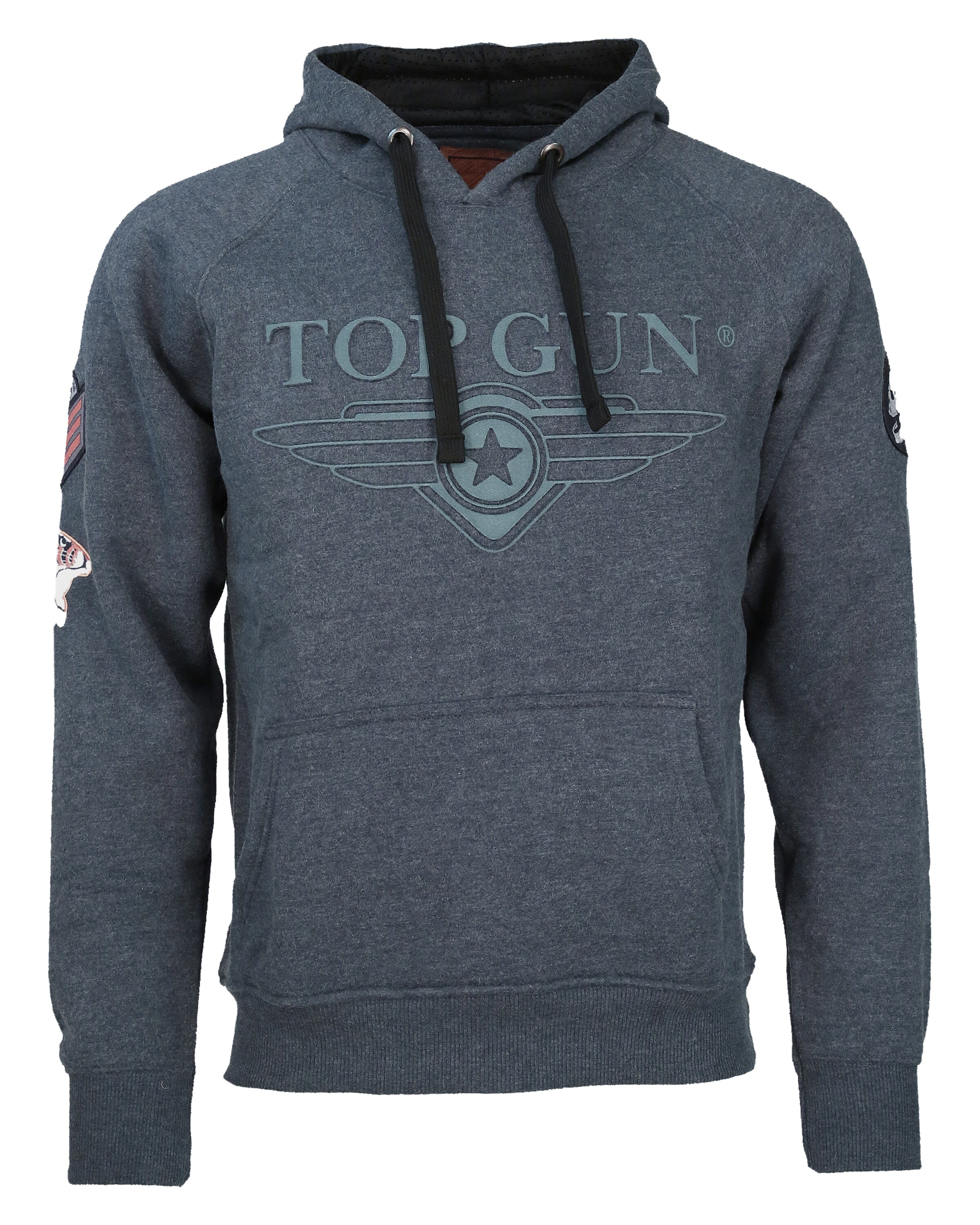 TOP GUN Kapuzenpullover 'TG-9013' in Blau: Vorderseite