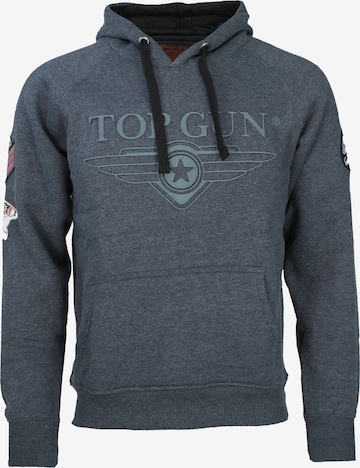 TOP GUN Kapuzenpullover 'TG-9013' in Blau: predná strana