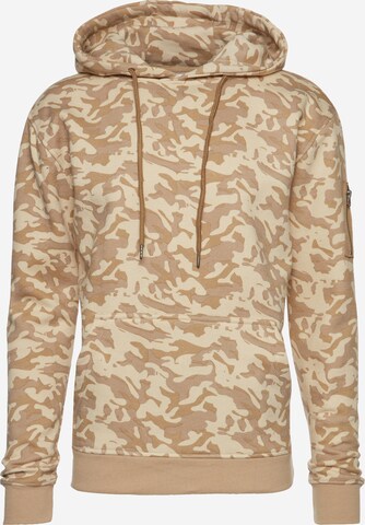 Urban Classics Sweatshirt in Beige: voorkant