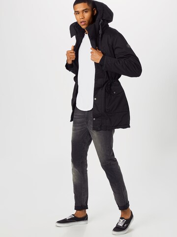 Ragwear Regular fit Winterparka 'CLANCY' in Zwart