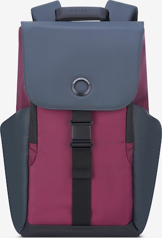 Delsey Paris Backpack 'Securflap' in Blue: front