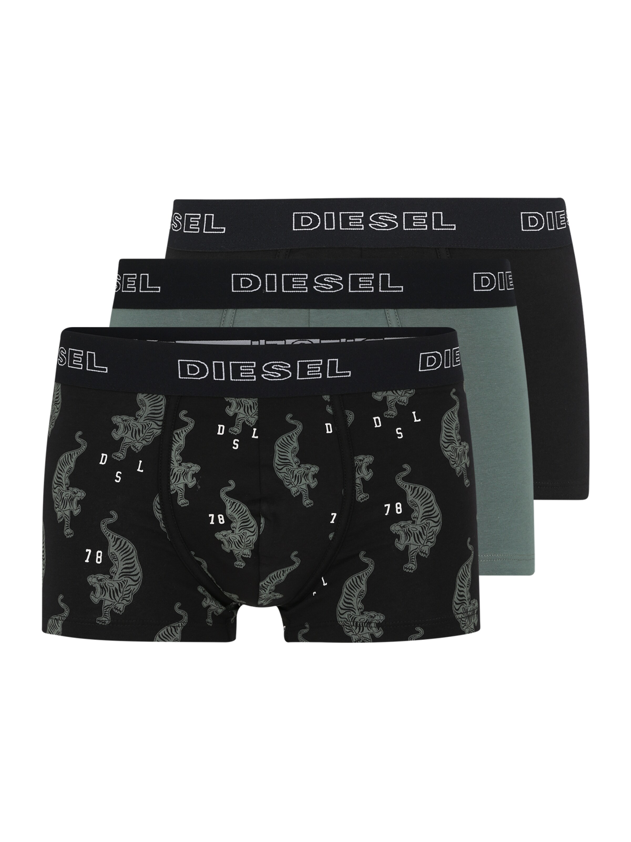 DIESEL - Boxershorts 'UMBX-DAMIENTHREEPACK Boxer 3pa' in de kleur Pastelgroen