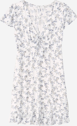 Abercrombie & Fitch - Vestido 'Babydoll' en blanco: frente