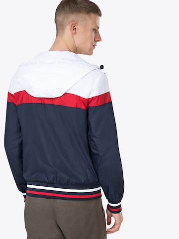 Urban Classics Between-Season Jacket in Blue: back