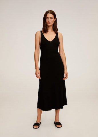 MANGO Letnia sukienka 'Amster' w kolorze czarny: przód