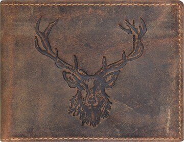 GREENBURRY Wallet 'Vintage Hirsch' in Brown: front