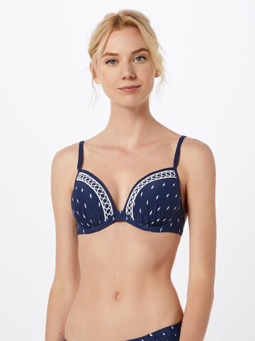 watercult - Top de bikini en azul: frente