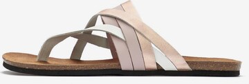 LASCANA T-Bar Sandals in Pink: front