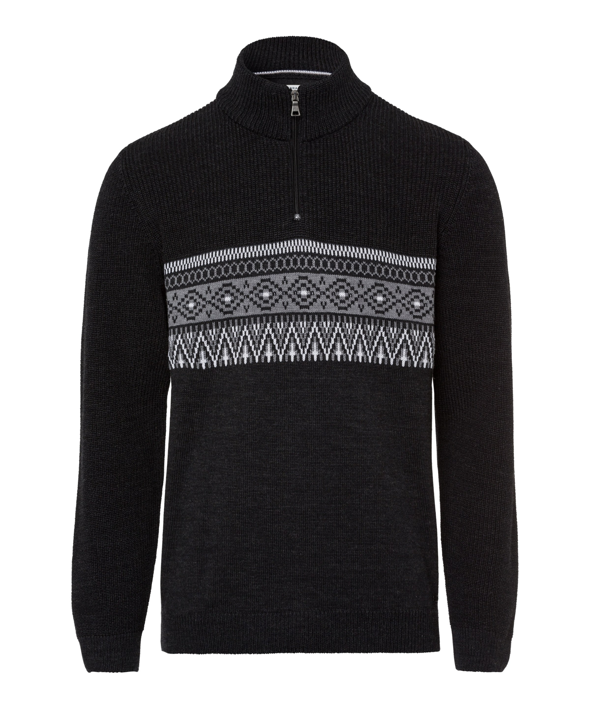 BRAX Sweater 'Steffen' in Black: front