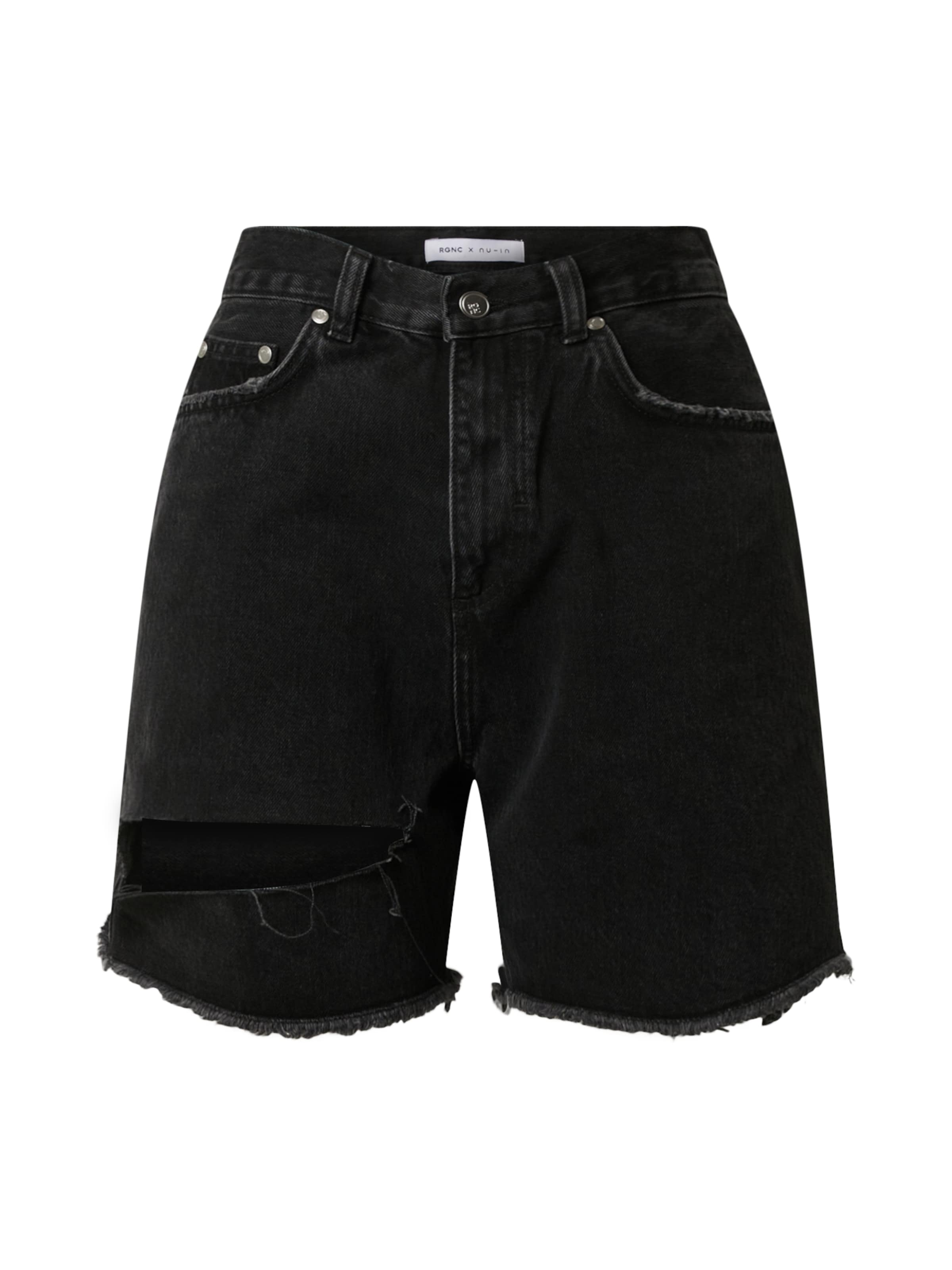 NU-IN Regular Jeans i svart: framsida