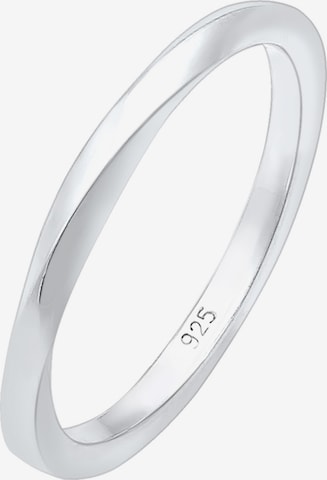 ELLI Ring 'Twisted' in Silber: predná strana