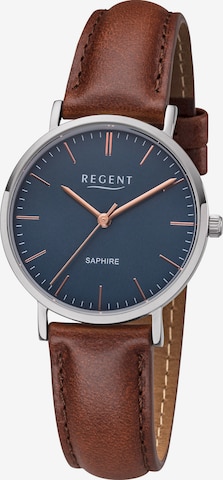 REGENT Analog Watch in Brown: front