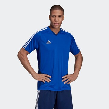ADIDAS SPORTSWEAR Performance shirt 'Tiro 19' in Blue: front
