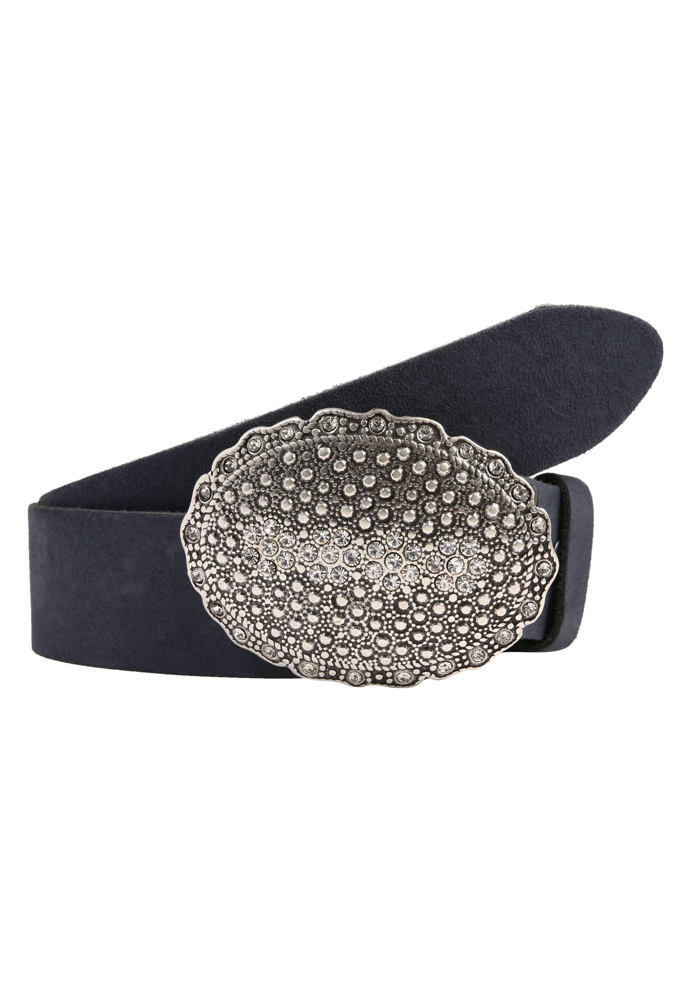 RETTUNGSRING by showroom 019° Ledergürtel in Blau: Vorderseite