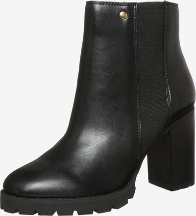 buffalo stiefelette in schwarz mit breitem absatz buffalo stiefelette in schwarz mit breitem absatz