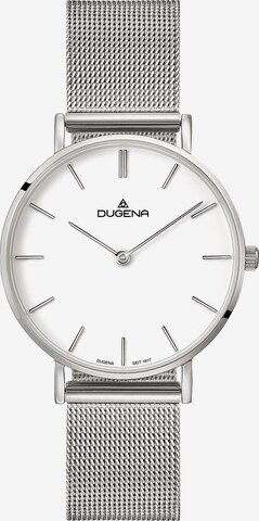 DUGENA Analog Watch in Silver: front