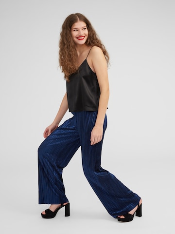 EDITED Wide leg Trousers 'Jessa' in Blue