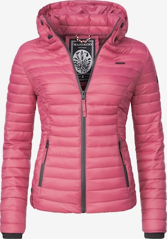 MARIKOO Between-Season Jacket 'Samtpfote' in Pink: front