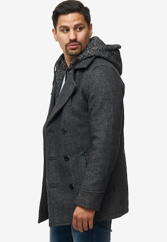 INDICODE JEANS Between-Seasons Coat 'Cliff Jacke' in Black