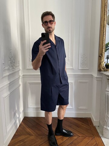 Navy Short & Shirt Set Look