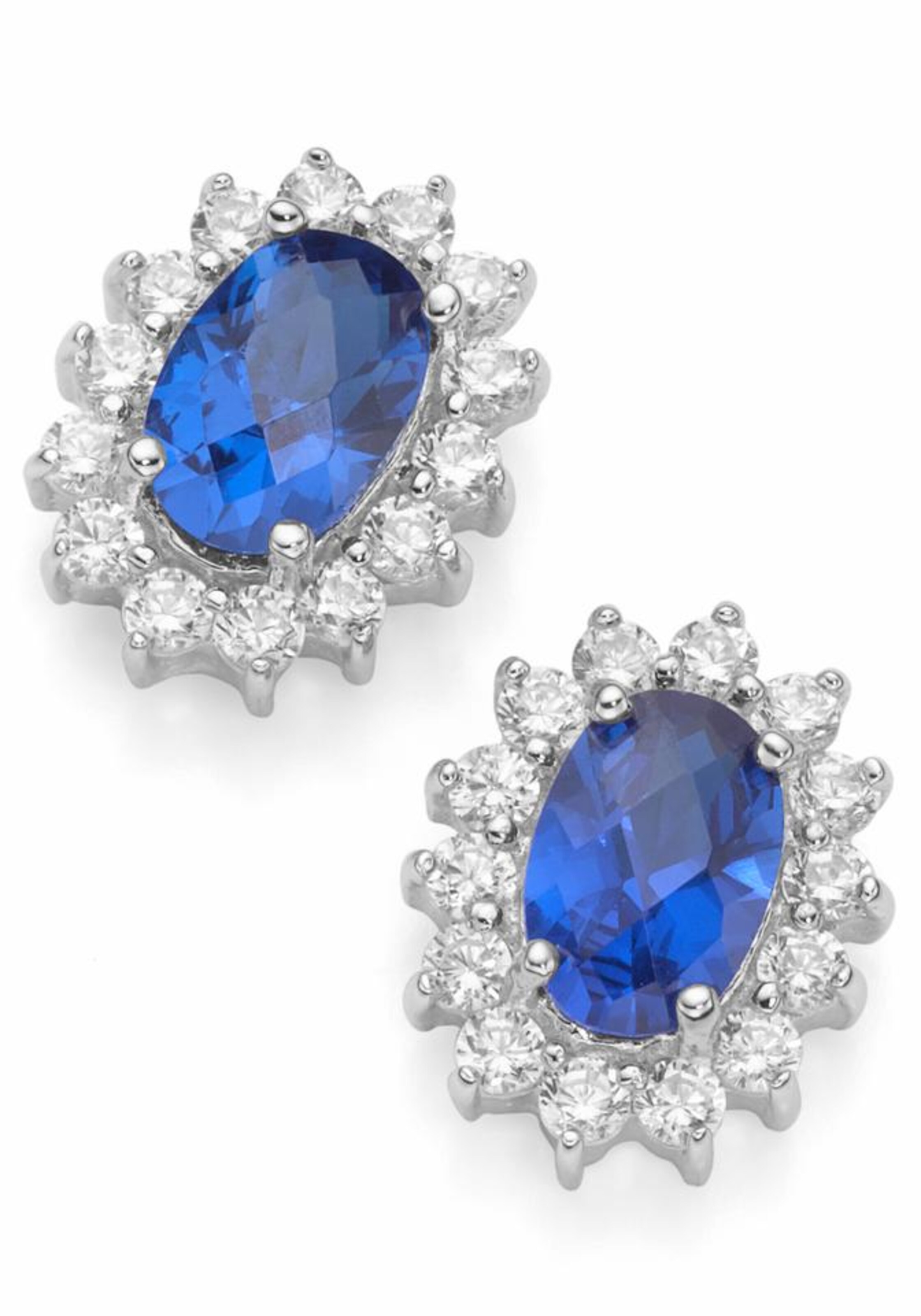 Smart Jewel Earrings in Blue: front