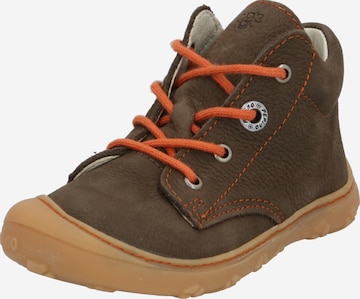 Pepino Lära-gå-sko 'Cory' i brun: framsida