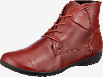 JOSEF SEIBEL Lace-Up Ankle Boots 'Naly 09' in Red: front