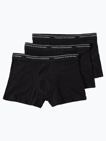 Finshley & Harding Boxershorts in Zwart: voorkant