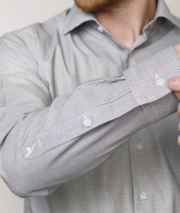 CARPASUS Regular fit Business Shirt ' Classic ' in Grey