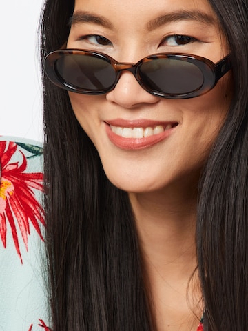 LE SPECS Sunglasses 'Outta Love' in Brown: front