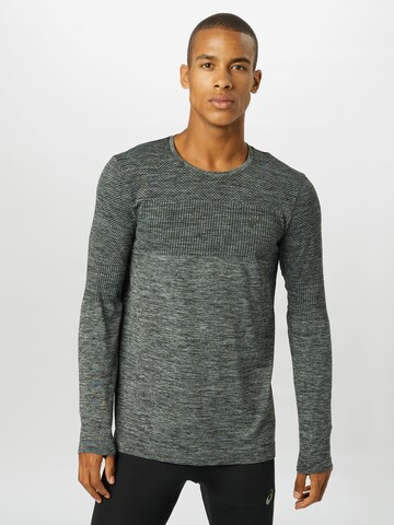 ASICS Slim fit Athletic Sweatshirt in Grey: front