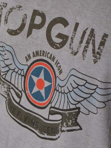 TOP GUN Shirt ' Flap ' in Grey