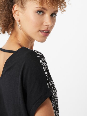 ESPRIT Shirt 'AOP AW TEE' in Schwarz
